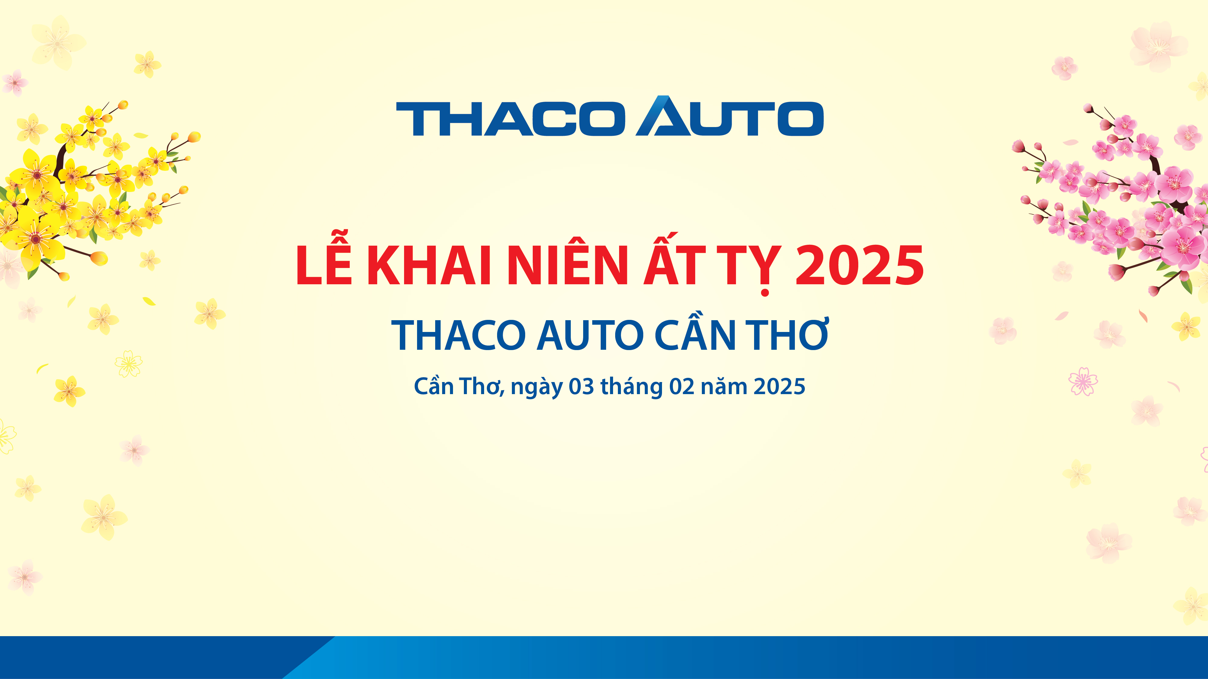 THACO AUTO Cần Thơ tổ chức chương trình Lễ Khai niên Ất Tỵ 2025