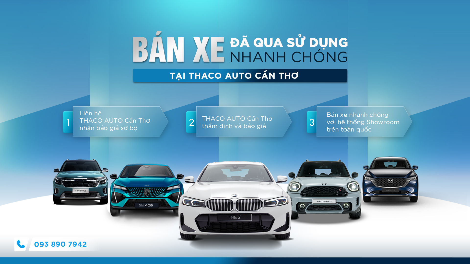 Bán xe đã qua sử dụng nhanh chóng tại THACO AUTO Cần Thơ