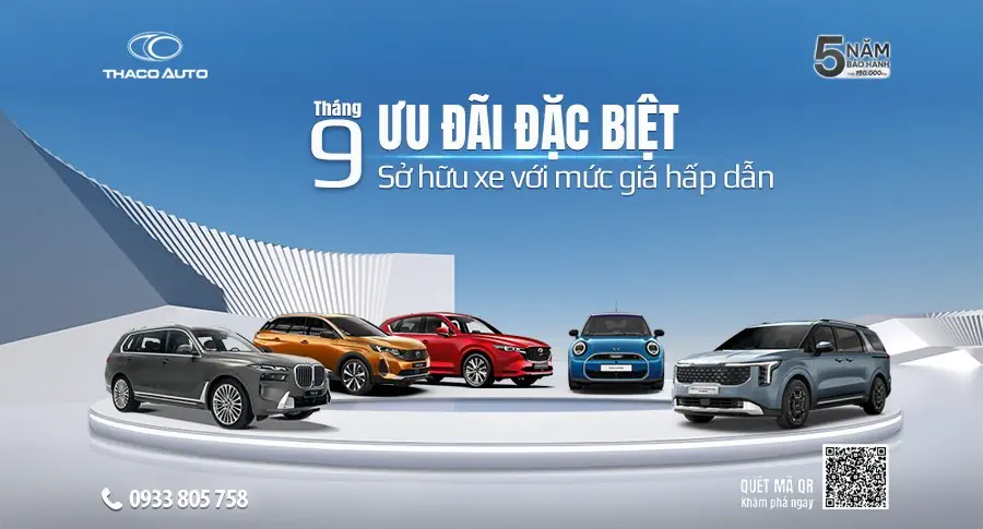 Cơ hội sở hữu xe với ưu đãi hấp dẫn từ THACO AUTO